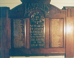 Lascelles District Honour Roll (First World War)