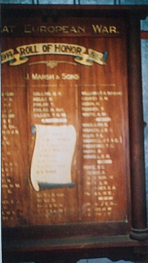 J. Marsh and Sons Honour Roll (Melbourne) (First World War)