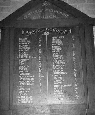 Bentleigh Uniting Church Honour Roll (First World War)