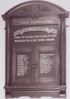 Ulupna State School Honour Roll (First World War)