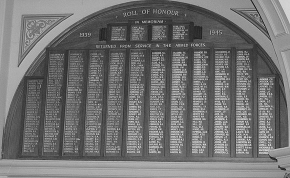 CBC Bank Honour Roll (Collins Street, Melbourne) (Second World War) (Part B)