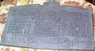 2/6th Armoured Regiment Honour Roll (Second World War)