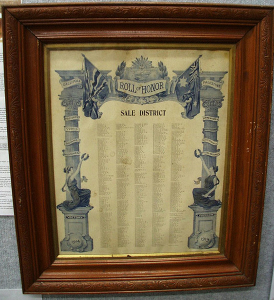 Sale District Honour Roll (First World War)