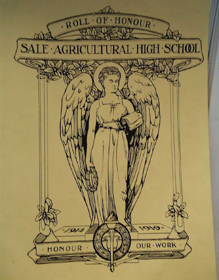 Sale Agricultural High School Honour Roll (Book) (First World War)