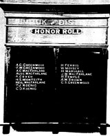 Jumbuk Mechanics Hall Honour Roll (First World War)