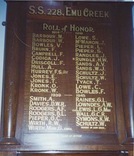 Emu Creek State School Honour Roll