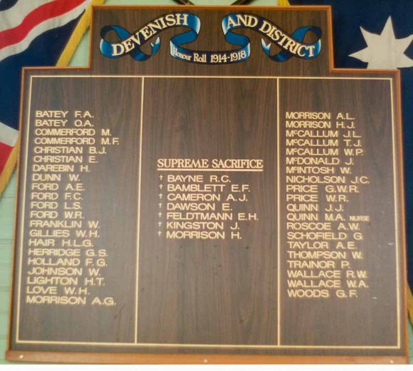 Devenish and District Honour Roll (First World War)