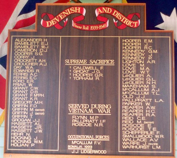 Devenish and District Honour Roll (First World War)