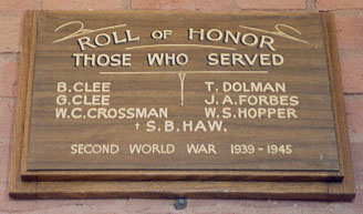 Terricks State School Honour Roll (Second World War)
