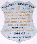 Ballan Anglican Church Honour Roll (Plaque) (First World War)