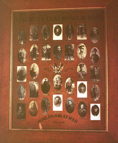 Staghorn Flat State School Honour Roll (First World War)