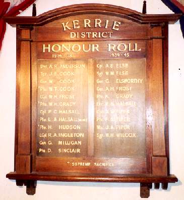 Kerrie District Honour Roll