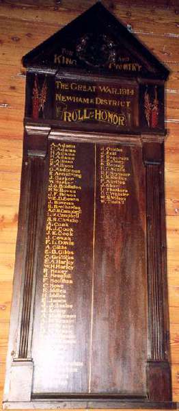 Newham District Honour Roll (First World War)