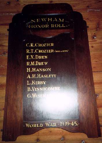 Newham District Honour Roll (Second World War)