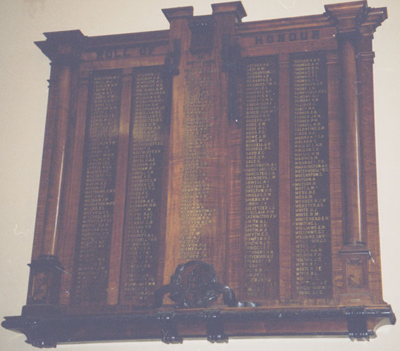 Union Bank Honour Roll (351 Collins Street, Melbourne) (First World War) (Part A)