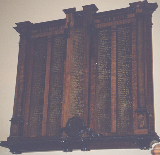 Union Bank Honour Roll (351 Collins Street, Melbourne) (First World War) (Part B)