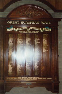Serpentine East Loddon Shire Honour Roll (First World War)
