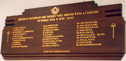Ballarat Base Hospital Honour Roll (Second World War)