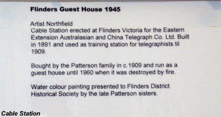 B0403 CableStation painting presented to Flinders Sitrict Historical Society by the late Patterson sisters