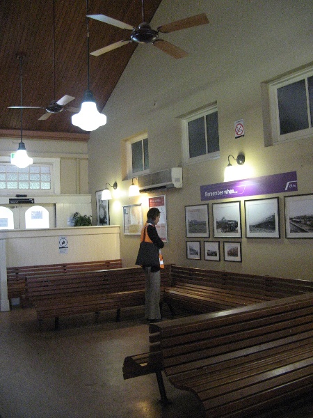 Warragul Railway Station interior new waiting room west end-