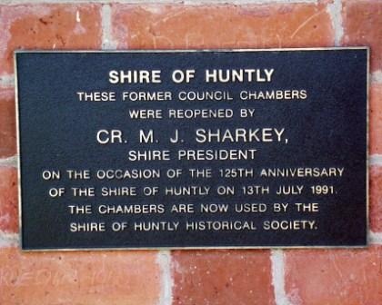 B1856 Huntly Shire