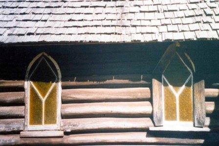 B7317 Log Church Windows