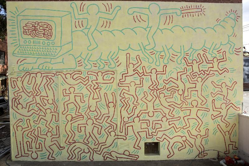Haring Mural after conservation- Image: Courtesy Arts Vic