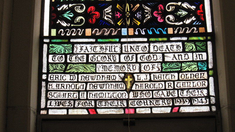 Burwood Uniting Church [formerly Methodist], war memorial inscription, David Taylor Kellock 1950