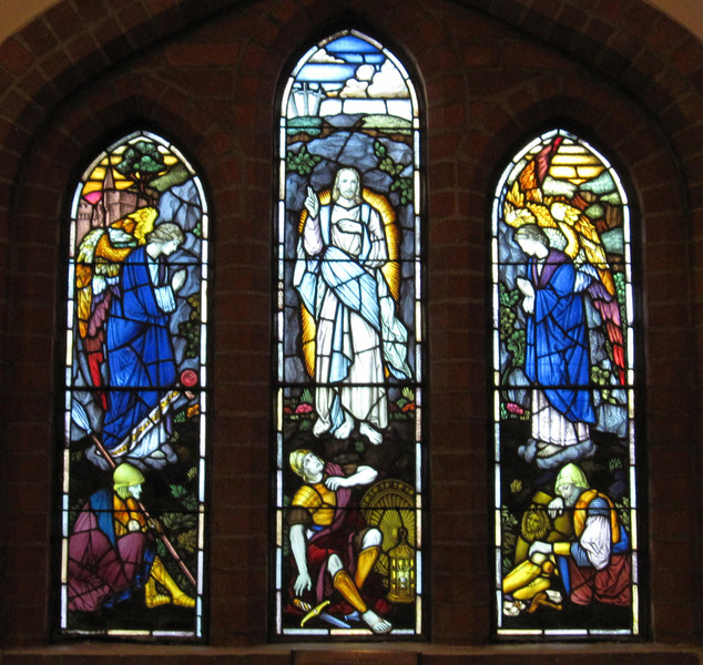 Hampton Holy Trinity Anglican nave Resurrection Mathieson 1949