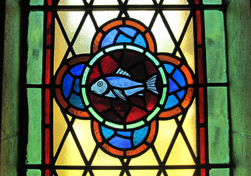 Crib Point HMAS Cerberus Catholic Chapel Choir detail fish