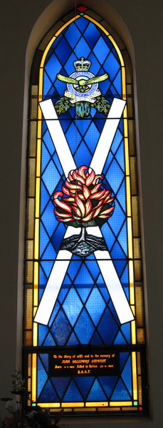 Tatura St Andrews Presbyterian Church Cross of St Andrew window
