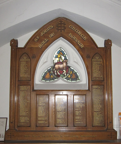 Footscray St Johns Anglican Honour Roll narthex 2