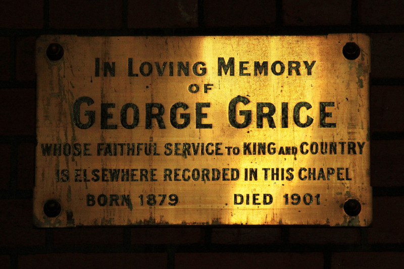 Parkville Trinity College Chapel Grice plaque RB
