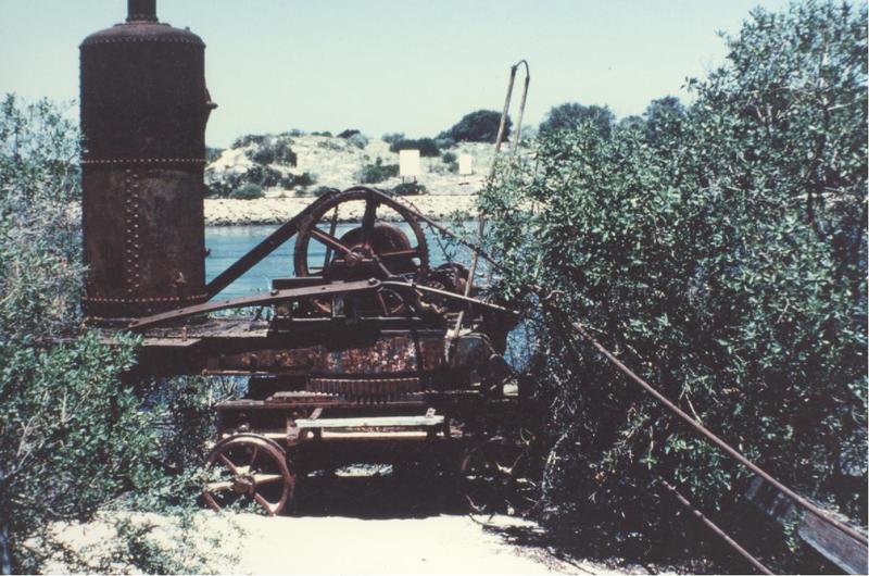Machinery on east side of Entrance