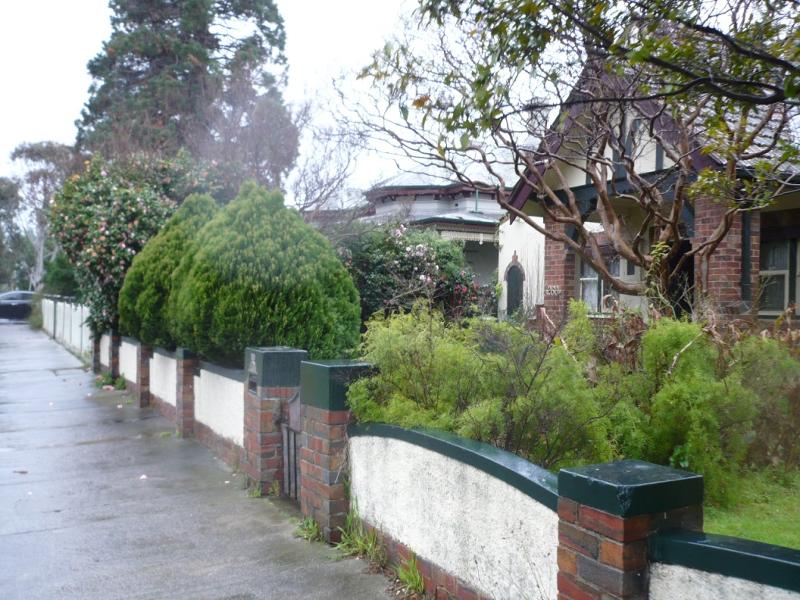 House and front fence 258 Ascot Vale Road