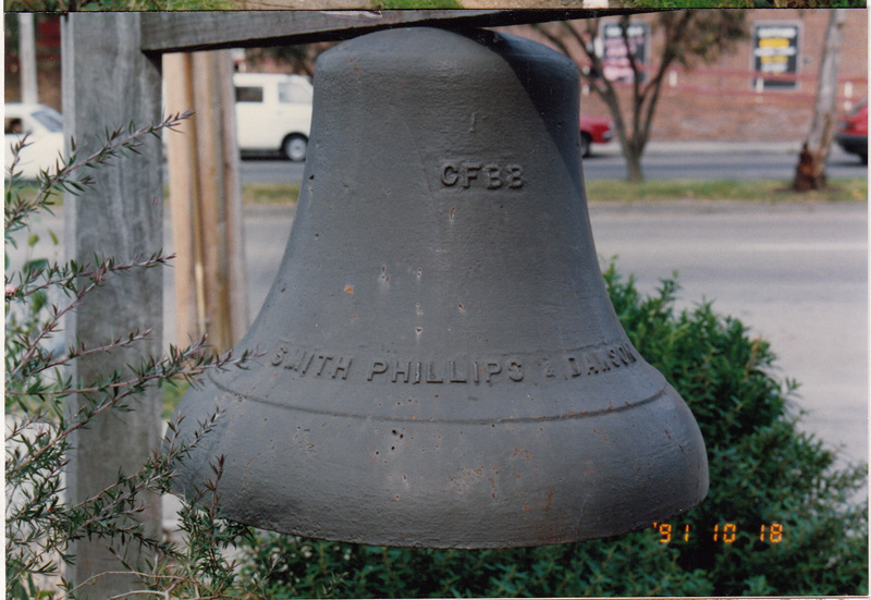 Fire Bell at Fire Station 909 Main Road Eltham - Shire of Eltham Study 1992