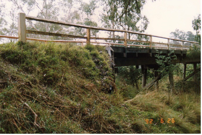 Timber Trestle Road Bridge Chapel Lane Colour 2 - Shire of Eltham Heritage Study 1992