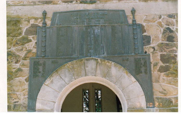 War Memorial and Components Eltham Yarra Gl Rd Colour 5 - Shire of Eltham Heritage Study 1992