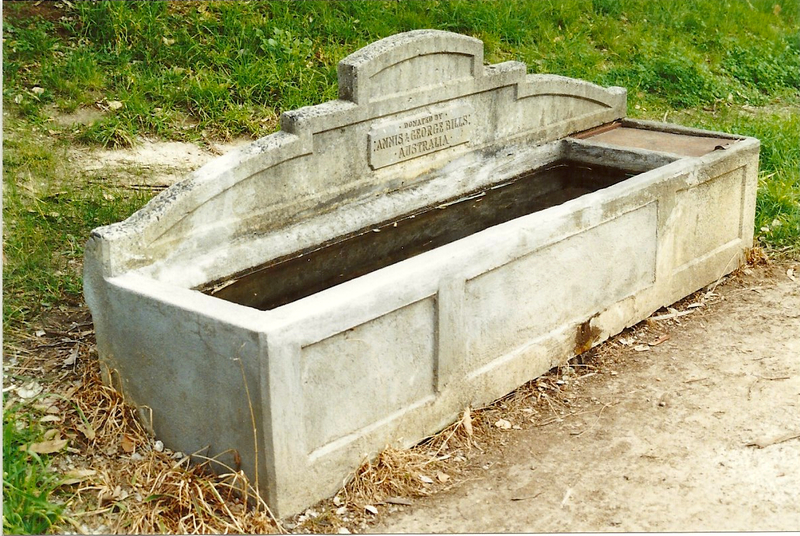 Horse Trough 1522 Main Rd Research Colour 1 - Shire of Eltham Heritage Study 1992