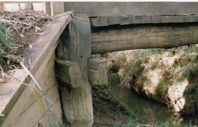 Timber Trestle Bridge Arthurs Creek Eagles Nest Rd Colour 5 - Shire of Eltham Heritage Study 1992