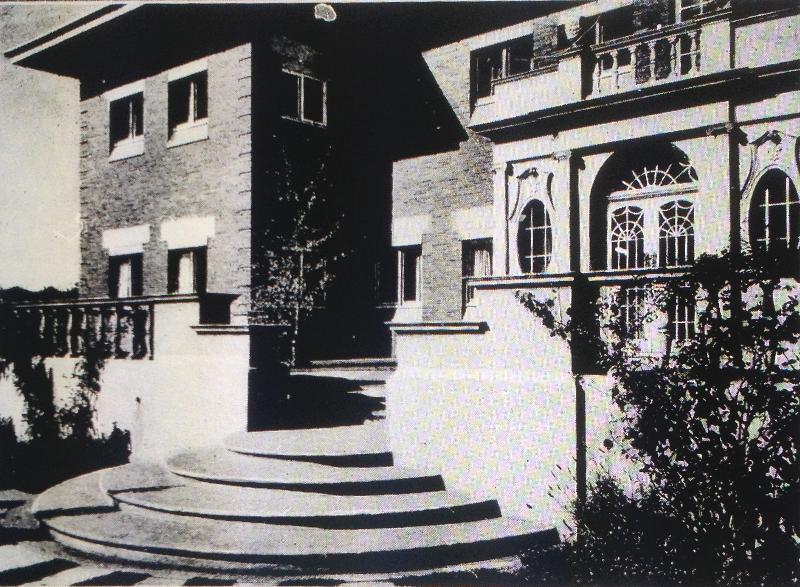 Rear elevation, c1928.