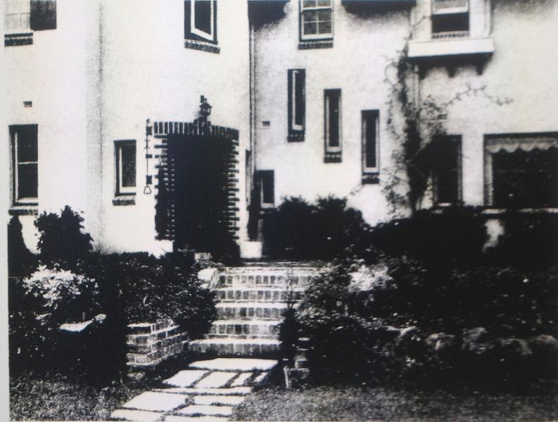 Front entrance to 219 Kooyong Road, c1934.