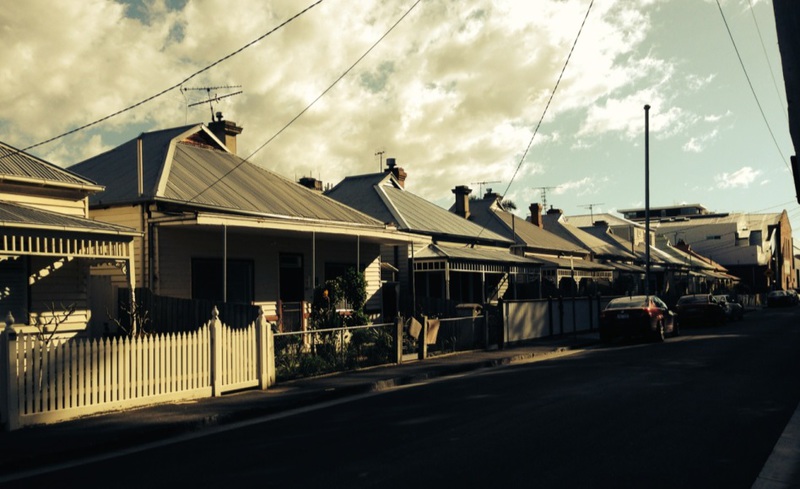 Similarly styled Edwardian timber houses at 6, 8 &amp; 12-20 Stawell St