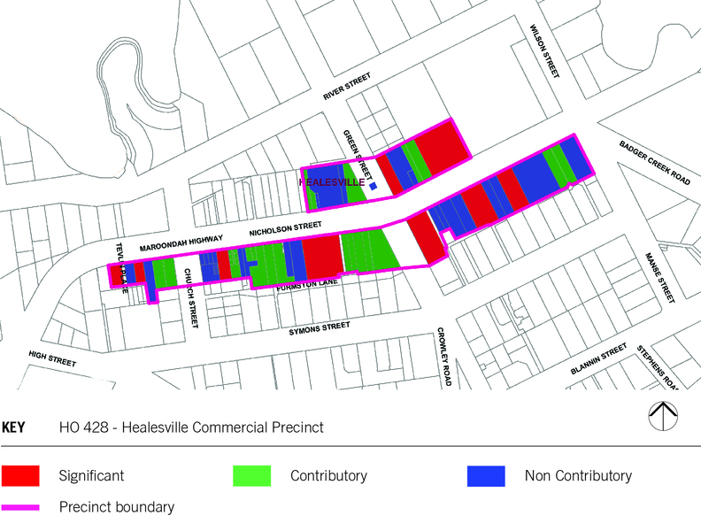 Healesville Commercial Precinct - Map