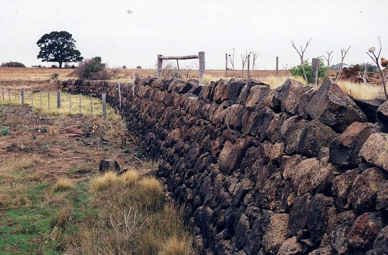 Dry Stone Wall N238 - Rockbank Headstation Dam Wall