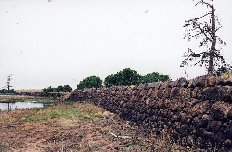 Dry Stone Wall N238 - Rockbank Headstation Dam Wall