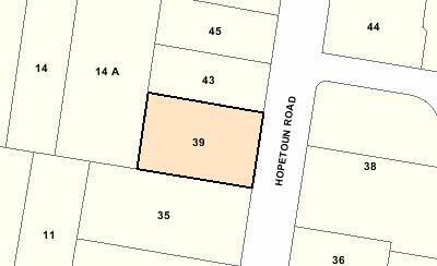 Recommended extent of heritage overlay for 39-41 Hopetoun Road, Toorak.