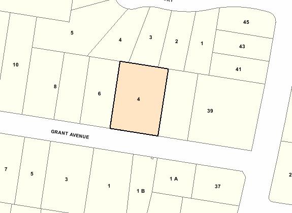 Recommended extent of heritage overlay 4 Grant Avenue, Toorak.