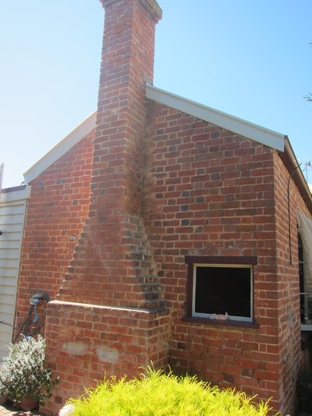 131 Goynes Road, kitchen &amp; chimney at rear of house