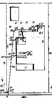 GWST Drainage Plan no. 6324, 1927 (property was then addressed as 26 Nantes St), Barwon Water.